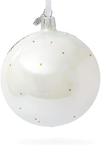 1928 ג ' ורג ' יה אוקיף שתי חבצלות קאלה על כדור זכוכית ורוד קישוט חג המולד 4 אינץ