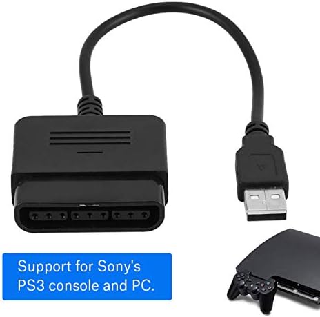 מתאם בקר משחקי Bality, ל- 3 ממשק USB רטט כפול מתאם USB ממיר תמיכה במחשב PC לבקרים למשחקי וידאו