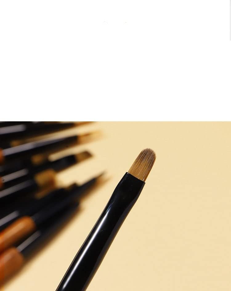 נייל אמנות מברשת דלעת עט אגוז אלמוג מוט צבוע שיפוע פרח ג ' ל פולני גילוף עיפרון אקריליק מניקור כלים