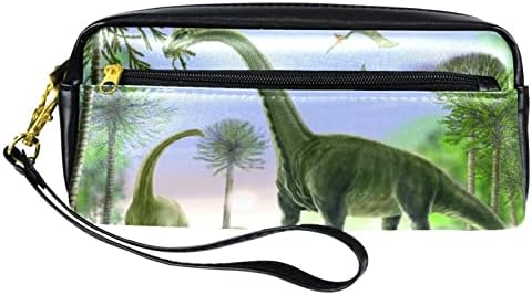 דינוזאורים ארגנטינוזאורוס טיטנוזאורים עיפרון קופסת עט קופסת עט נוער מחזיקת ארנק תסמכת שקית טאלה.