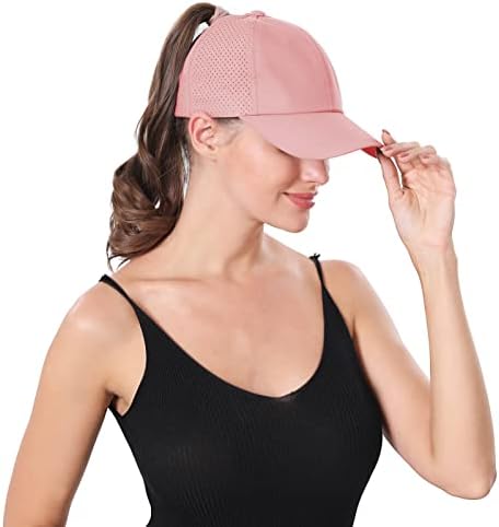 נשים משודרגות חדשות משודרגות Criss Cross Hat קוקו כובע בייסבול מתכוונן מתכוונן פוני פוניקף מהיר של כובעי