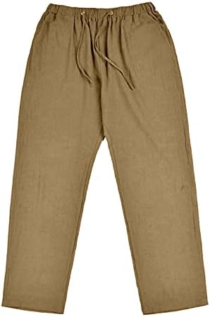 מכנסי ריצה כותנה לנשים כותנה כותנה נשים מוצקות גודל כיס פלוס מכנסיים מכנסיים מכנסיים מכנסיים חליפה