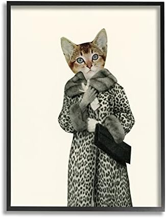 תעשיות סטופל גלאם דפוס נמר מעיל וינטג 'חתול אופנה, עיצוב מאת קסיה בק