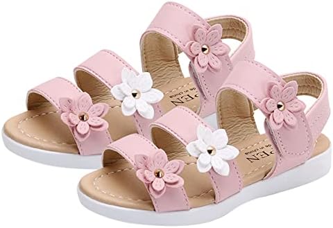 ילדים בקיץ ילדים סנדלים אופנה נערות פרחים גדולות נעליים דירות נעליים לתינוקות נעליים שטוחות