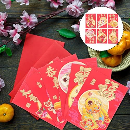 סוימיס חדש שנים 60 יחידות סיני חדש שנה אדום מעטפות באני הונג באו 2023 סיני ארנב שנה כסף כיסים סיני ירח מזל