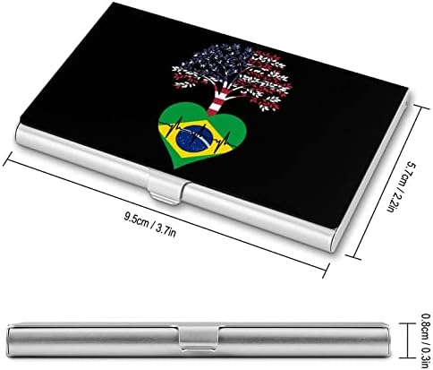 ברזיל ארהב שורש פעימות לב עסקים מזהה כרטיס מחזיק סילם מקרה מקצועי מתכת שם כרטיס ארגונית כיס