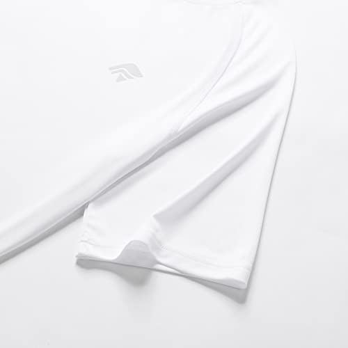 חולצות אימון לגברים של פילארולה חולצות שרוול קצר ריצה UPF 50+ הגנת שמש קלה משקל יבש מהיר חולצות
