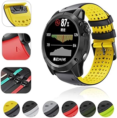 IRJFP 26/22 ממ שעון שעון עבור Garmin Fenix ​​6 6S 6X Pro 5 5x 5S פלוס 3HR 935 945 D2 פס סיליקון