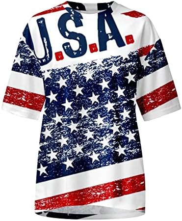 BMISEGM חולצות שמלת גברים בקיץ Mens ארהב דגל ארהב פטריוטית אמריקאית חולצת T