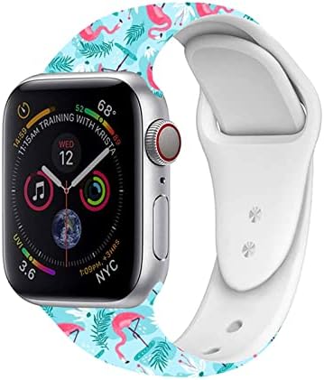 רצועת שעון ספורט אופנה תואמת ל- Apple Watch 38 ממ 40 ממ 41 ממ 42 ממ 44 ממ 45 ממ 49 ממ לנשים גברים, רצועות