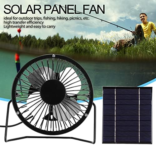 מאוורר פאנל סולארי מיני, מאוורר פאנל סולארי בעל יעילות העברה גבוהה 2.5 וואט 5 וולט נייד עם ממשק יו אס בי
