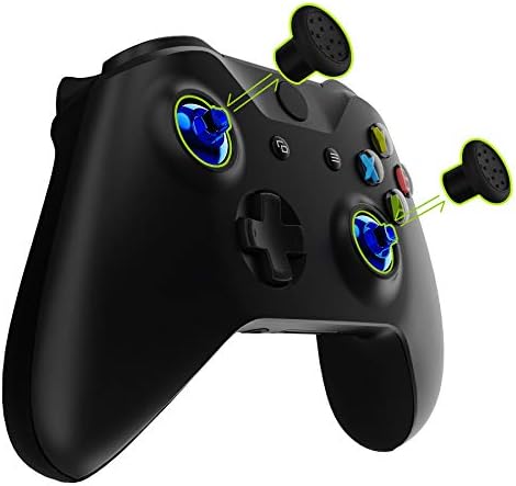 קיצוני כרום אצבע כחול קיצוני להחלפה הניתנת להחלפה אצבע אצבע אצבע + כפתורי החלפה עבור Xbox One S, Xbox One X