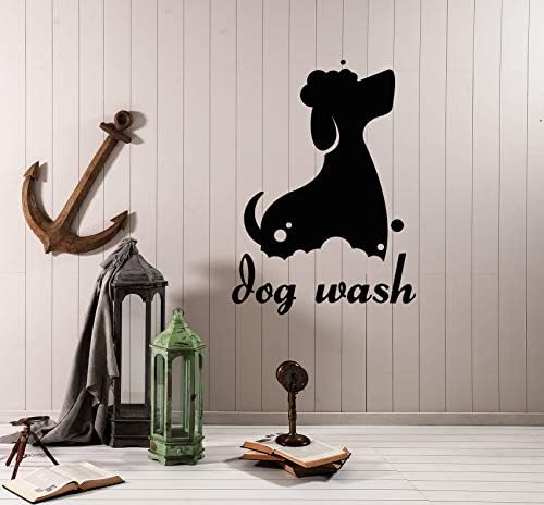 ויניל קיר מדבקות כלב לשטוף לחיות מחמד טיפוח סלון לוגו מדבקות