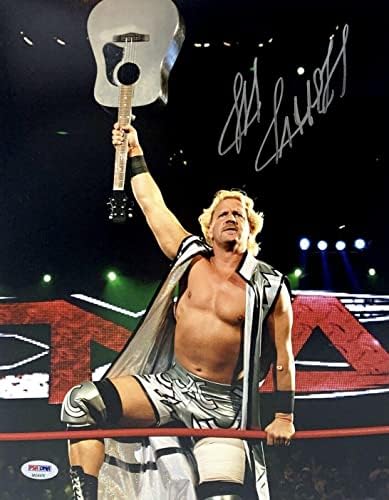 ג'ף ג'ארט חתם על 11x14 תמונה WWF WWE TNA WCW PSA 8A54478 - תמונות היאבקות חתימה
