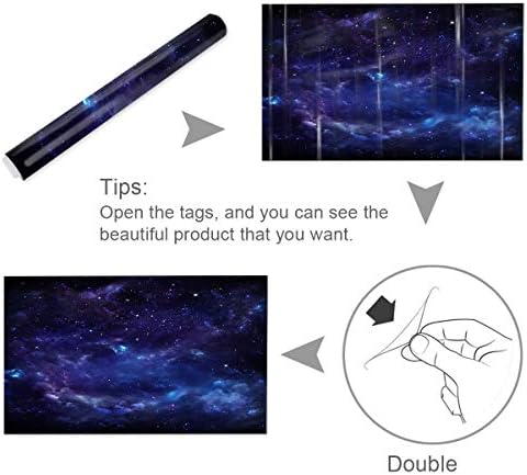 רקע אקווריום גלקסי כוכבי שמיים טפטים טנק דגים קל ליישום ולהסיר תמונות מדבקות PVC קישוט רקע רקע