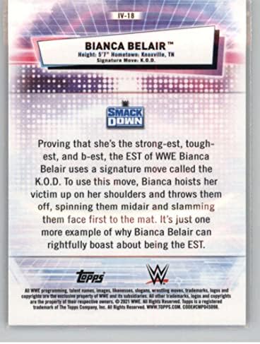 2021 וריאציות תמונה של Topps Chrome WWE IV-18 BIANCA BELAIR