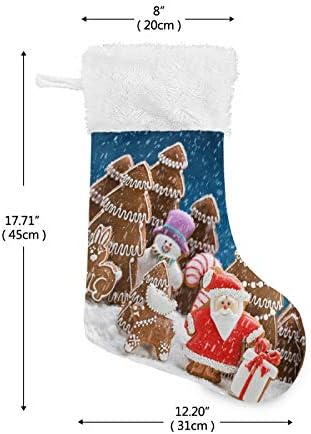 גרבי חג המולד של Alaza בית זנגוויל בית ועצים איש שלג חג המולד סנטה קלאסי קלאסי מותאם אישית קישוטי גרב גדולים
