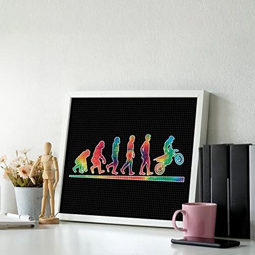 עניבה צבע-מוטוקרוס אבולוציה עפר אופני יהלומי ציור ערכות 5 ד תרגיל מלא ריינסטון אמנויות קיר תפאורה למבוגרים