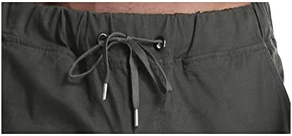 מכנסיים מזדמנים של Kroivil לגברים שרוך זיעה מטען ריצה עם כיסים רץ ספורט ארוך פעיל לגברים מכנסי אימונים לחדר