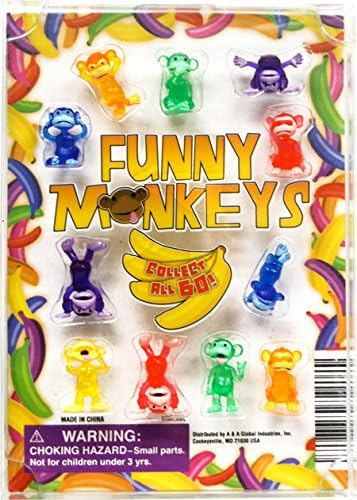 100 דמויות קוף מצחיקות דמויות קטנטנות של קוף פלסטיק דמויות מסיבות טובות