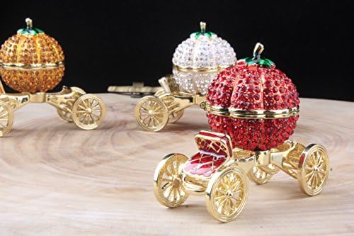 Znewlook Crystal Crimen תכשיטים קופסת בית קישוט סינדרלות עגלת דלעת קופסת תכשיטים יפה תכשיטים מתנה לבנות