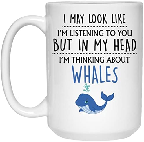 לווייתן מתנה, לווייתן ספל, לווייתן מאהב מתנה, מצחיק כחול לווייתן מתנות לאמא, נשים, שלה, לו, בנות, מתנות עבור