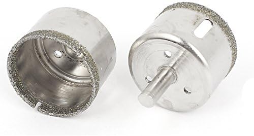 2 יחידות חור מסורים ואבזרים 45 ממ יהלומים מצופה מקדחי חור מסור כלי עבור זכוכית חור מסור סטי קרמיקה