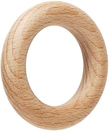 טבעות עץ ליטוש עדין 30 יחידות צביעה קלה אשור יישום רחב טבעת עץ עשה זאת בעצמך