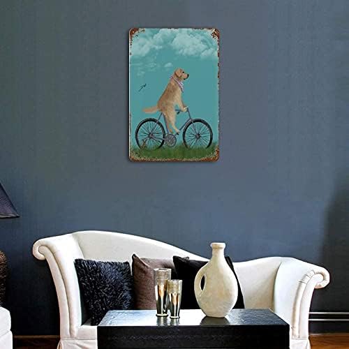 זהב רטריבר על אופניים רכיבה על אופניים מתנת כלב רכיבה על אופניים אופני דקור בציר דקור רוכב אופניים קיר תפאורה