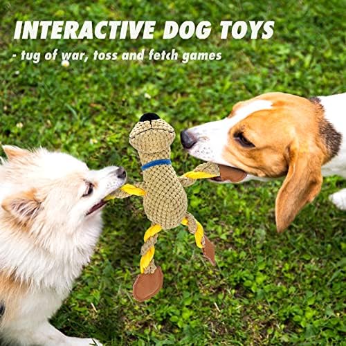 צעצועי כלבים של Senneny עם חריקים, צעצועים חורקים לכלבים, מתנה צעצועים מלאים ממולאים לכלבים קטנים בינוניים, צעצועים