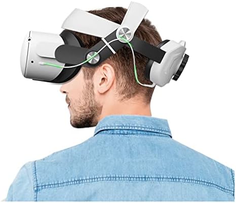 רצועה עם סוללת 5200mAh תואמת ל- Oculus Quest 2 VR אוזניות Halo Strap Pack Pack C2 Carry Case