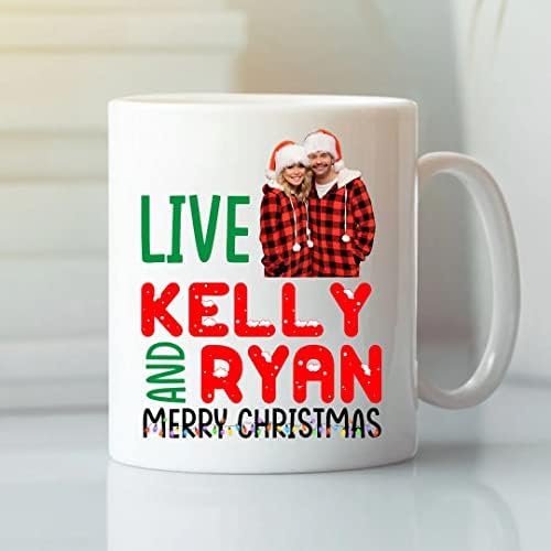 קלי וראיין חג המולד ספל לחיות עם קלי וראיין קפה ספל מצחיק מגניב ספלים, מגניב קפה ספל מתנה עבור