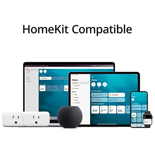 Switchbot HomeKit Smart Plug Mini 15A, Monitor Energy, WiFi Outlet עובד עם Apple HomeKit, Alexa, Google Home,