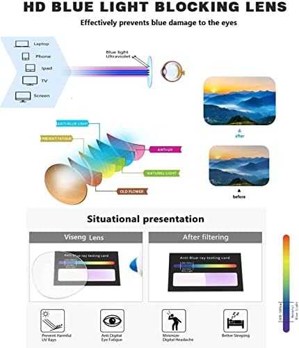 ויזנג נשים משקפי קריאה גדולים של קייט אור כחול משקפי מחשב קורא אופנתי +2.5