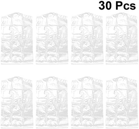 60 יחידות יבש מכסה-מעילי חליפת בית תיק משמש פלסטיק ברור/שמלת הוכחת מגן תליית חנות שקוף בגדי שקיות כיסוי אחסון