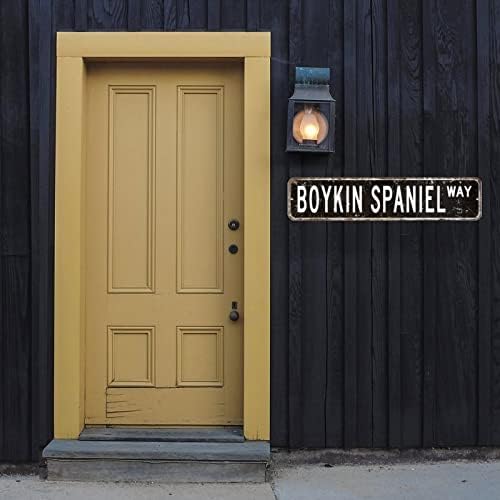 שלטי Boykin Spaniel Boykin Spaniel שלט רחוב מותאמים אישית Boykin Spaniel אמנות קיר וינטג