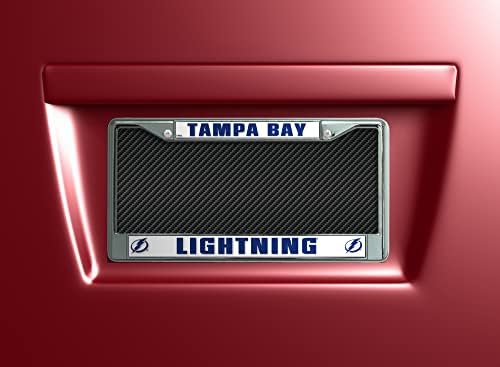 RICO Industries NHL Tampa Bay Lightning Standard Standard Chrome Flachy, 6 x 12.25