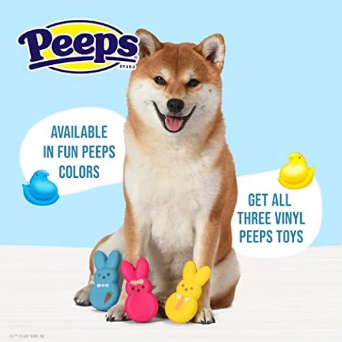 מציץ לחיות מחמד 3 חתיכות ארנבות ויניל צעצועי כלב צהוב, ורוד, כחול 4 אינץ 'מפלסטיק צעצועים כלבים אריזים אריזים