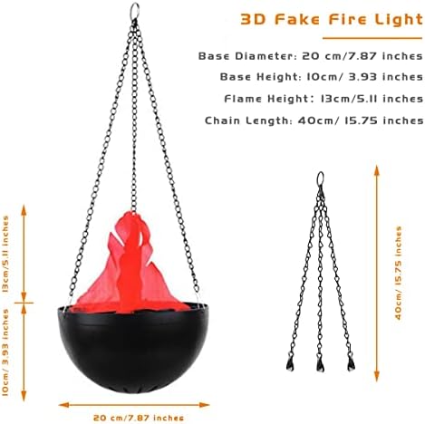 Beacon Lerme Light Light Light Artificial Fake Fire Simulation להבה תלייה מנורה ברזייר אלקטרונית למסיבה שלב ליל