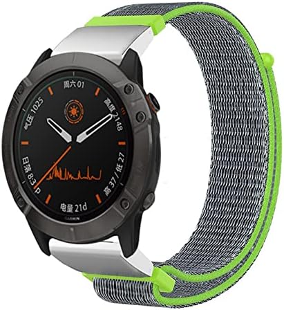 שחרור מהיר של Czke Nylon Watchband רצועת Garmin fenix 7x 7 6x 6 Pro fenix 5x 5 3 3hr 935 945 שעון חכם