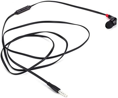 אוזניות אוזניות מונו W מיקרופון קווי אוזן 3.5 ממ לפיקסל 5A 5G, אוזניות יחיד מיקרופון ללא ידיים שחור תואם