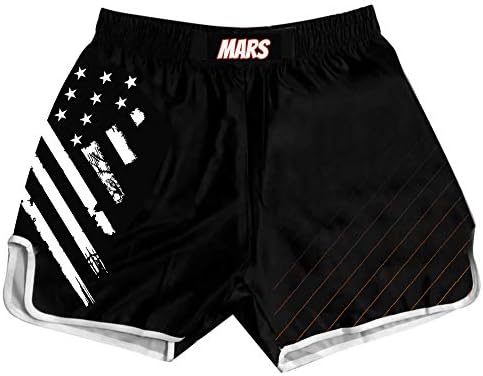 דגל אמריקאי של O2TEE MUAY מכנסיים קצרים תאילנדים קרב קרב MMA Boxer Trunks