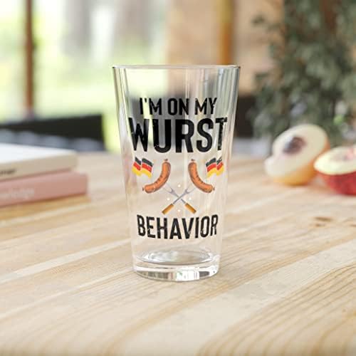בירה כוס ליטר 16 עוז הומוריסטי אני שלי וורסט התנהגות גרמנית הוגן חובב חידוש גרמניה עונה 16 עוז