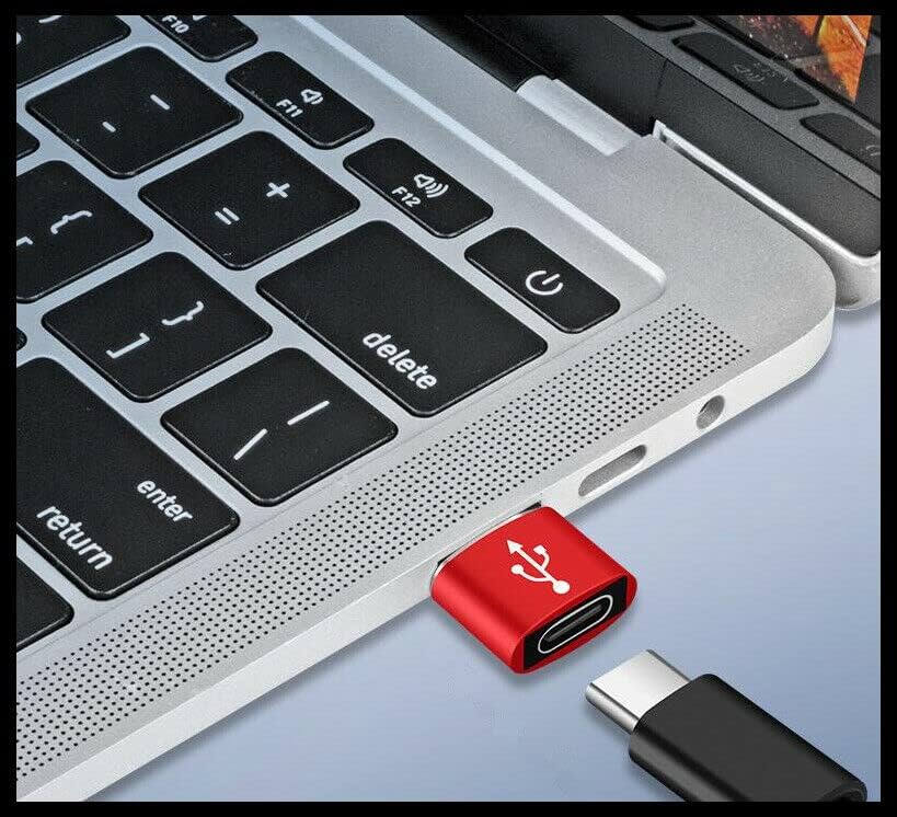 Mookeenone מיני נקבה מתאם יציאת טעינה מתאם USB סוג A זכר ל- USB C סוג C ממיר מהיר