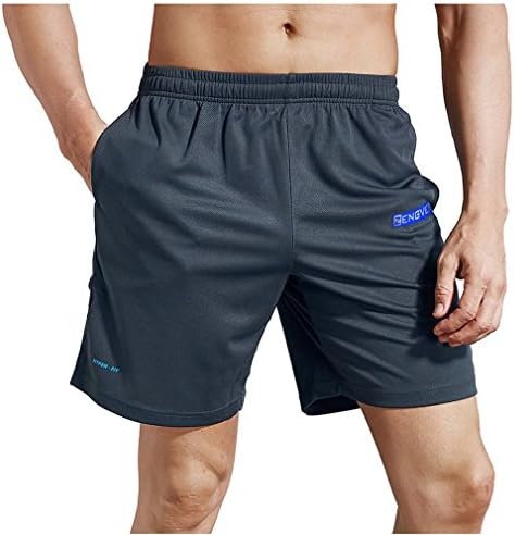 שיאמי לייואן ארהב גודל גברים אימון כושר ריצה פעיל יבש כושר רשת אימון מכנסיים קצרים עם כיסים