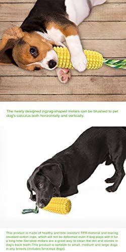 Sugebeta Pet צעצוע כלב חבל חבל צעצוע תירס הדמיית רעיית כדור חיית מחמד מקל לעיסה בריון בולי שחור-גב אסקי אלסקה