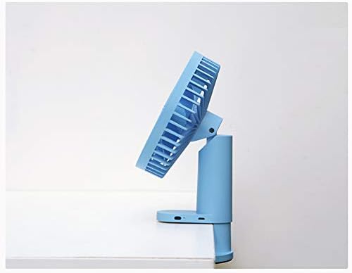 Qwezxc Clip Clip Fan Fan Fan, מאוורר שולחן עבודה של Office, Dormatory מיני מאוורר שקט נייד, כחול בהיר