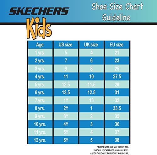 Skechers לילדים של ילד גבול-זאטי של נעלי ספורט, חיל הים/כתום, 13.5 ילד קטן