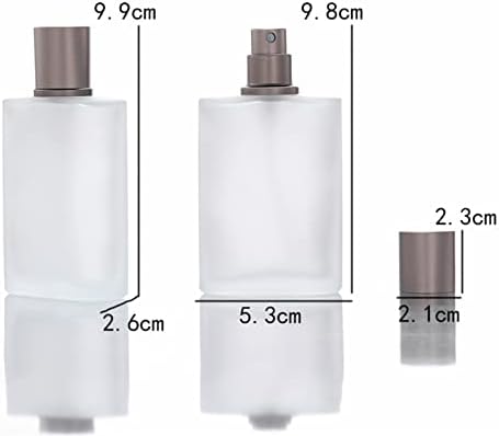 YSLJSM 2 Pack50 מל בקבוקי ניחוח זכוכית חלבית, בקבוק ריסוס ניחוח ניחוח, מתקן ניחוח, בקבוק ניחוח ריק, מינימליסטי