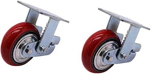 עבור גלגלי קיק של קיקים גלגלים טרולי גלגלים 4 גלגלים כבדים, פוליאוריתן 360 גלגלית מסתובבת בולם זעזוע שקט,